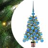 vidaXL Božićno drvce s 150 LED svjetlima s stalakom Zelena 65 cm PE