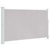 vidaXL Uvlačiva bočna tenda za terasu 180 x 314 cm siva