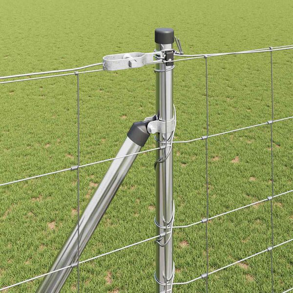 vidaXL Stup za ogradu Galvanizirano 25 x 1,6 m Čelik