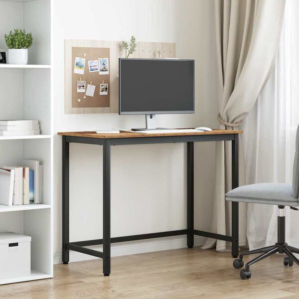 vidaXL stol Staro drvo 80 x 50 x 76,5 cm Inženjerska drva i čelik