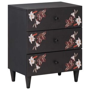 vidaXL Noćni ormarić Šareni 50 x 33 x 60 cm Čvrsto drvo manga