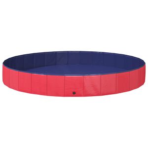 vidaXL Bazen za djecu Crvena &Oslash;300 x 38 cm