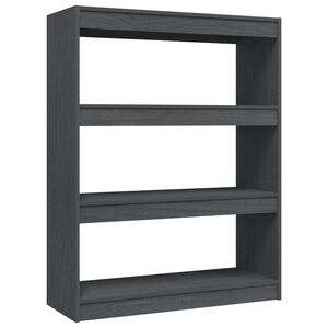 vidaXL Ormarić za knjige / sobna pregrada sivi 100x30x103 cm borovina