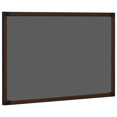 vidaXL Proširivi zaslon protiv insekata smeđi (100 - 193) x 75 cm