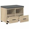vidaXL Klupa za hodnik Sonoma hrast 60 x 38 x 46 cm