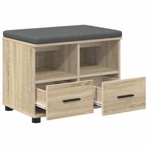 vidaXL Klupa za hodnik Sonoma hrast 60 x 38 x 46 cm