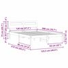 vidaXL Krevetna konstrukcija Smeđa 120 x 200 cm Čvrsto borovo drvo