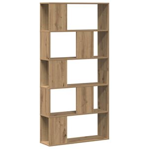 vidaXL Regal za knjige s 5 razina boja hrasta 80,5x23,5x162,5cm drveni
