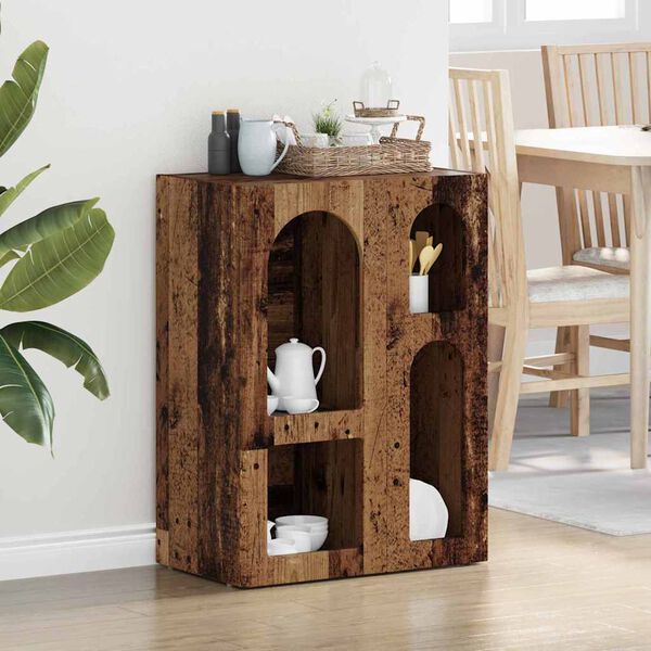 vidaXL Kreveta Staro drvo 59 x 35 x 80.5 cm Konstruirano drvo