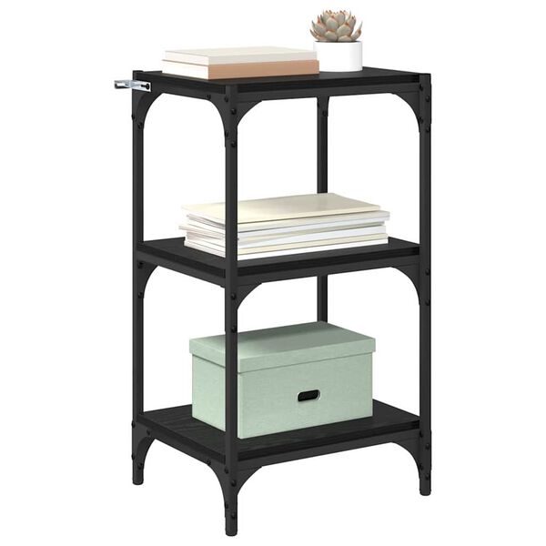 vidaXL Ormarić za knjige Crni hrast 40 x 33 x 70,5 cm