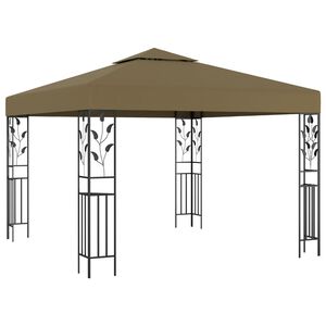 vidaXL Sjenica 3 x 3 m smeđe-siva 180 g/m&sup2;