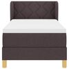 vidaXL Krevet s opruga kutije Tamno smeđa 80 x 200 cm tkanina