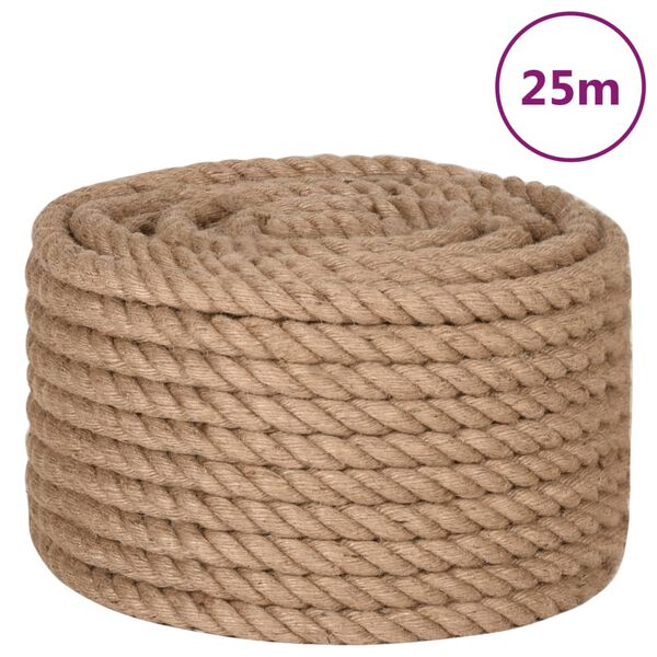 vidaXL Uže od jute dužina 25 m debljina 20 mm