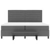 vidaXL Krevet s opruga kutije Tamno siva 200 x 200 cm tkanina