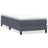 vidaXL Box spring krevet bez madracem tamnosivi 90x220 cm bar&scaron;unasti