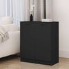 vidaXL Komode 2 kom crne 30 x 30 x 70 cm od konstruiranog drva