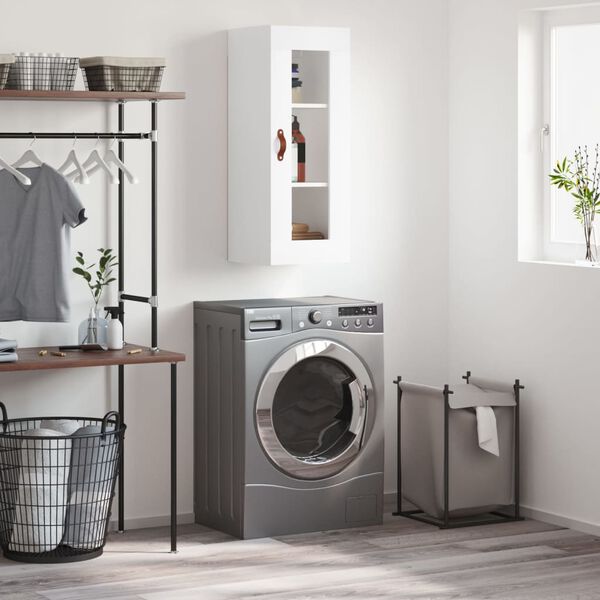 vidaXL Zidni ormarić bijeli 34,5 x 34 x 90 cm