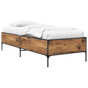 vidaXL Krevetna konstrukcija Staro drvo 80 x 200 cm Konstruirano drvo