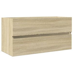 vidaXL Ormarić za umivaonik boja hrasta sonome 90x38,5x45 cm iverica