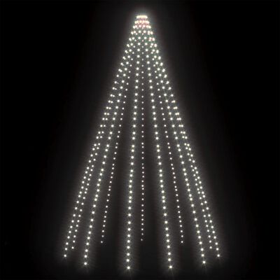 vidaXL Svjetla za drvce 500 LED hladna bijela 500 cm unutarnja-vanjska
