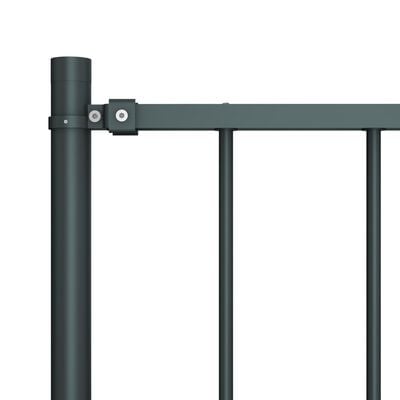 vidaXL Panel za ogradu sa stupovima čelični 1,7 x 1 m antracit