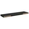 vidaXL Plutajuća zidna polica visoki sjaj crna 90 x 23,5 x 3,8 cm MDF