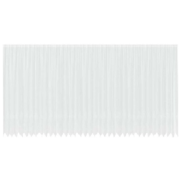 vidaXL Čipkasta zavjesa sa zavjesama Bijelo 300 x 900 cm Poliester