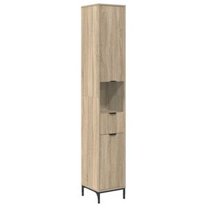 vidaXL Kupaonski ormar Sonoma hrast 31,5 x 33 x 190 cm
