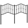 vidaXL Metalno zamjensko uzglavlje crno 135 cm