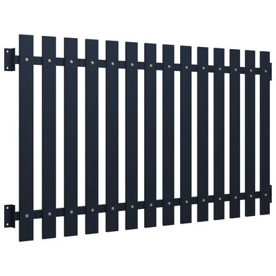 vidaXL Panel za ogradu antracit 170,5 x 125 cm čelik obložen prahom