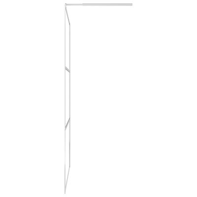 vidaXL Pregrada za tuširanje s prozirnim staklom ESG 115 x 195 cm