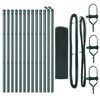 vidaXL Stup za ogradu Zelena 25 x 0,6 m (16 x 16 mm mreža) Čelik i PVC