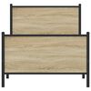 vidaXL Metalni okvir kreveta bez madraca boja hrasta sonome 80x200 cm