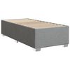 vidaXL Box spring krevet s madracem svjetlosivi 90x190 cm od tkanine