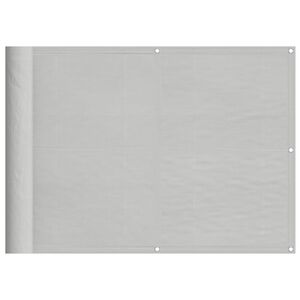 vidaXL Balkonski zaslon svjetlosivi 75 x 300 cm 100 % poliester Oxford