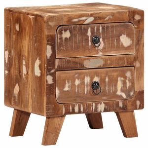 vidaXL Noćni ormarić 40x32x46 cm Obrađeno puno drvo