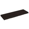vidaXL Zidna polica tamnosmeđa 120x40x(2-6) cm od obrađene hrastovine