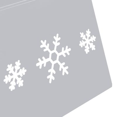 vidaXL Podloga za božićno drvce srebrno-bijela Ø 68 x 25 cm