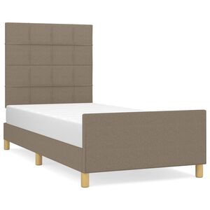 vidaXL Okvir za krevet bez madraca smeđesivi 80x200cm od tkanine