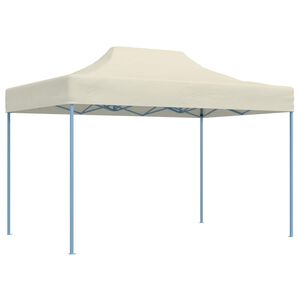 vidaXL &Scaron;ator za zabave 280 x 410 x 315 cm Krem Oxford tkanina