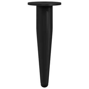 vidaXL Noge namje&scaron;taja 2 pcs Crna &Oslash; 40 x 98 mm Željezo