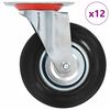 vidaXL Okretni kotačići 12 kom 125 mm