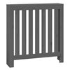 vidaXL Pokrov za radijator sivi 79,5 x 19 x 84 cm od masivne borovine