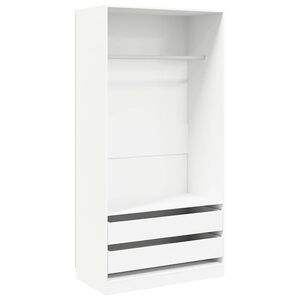 vidaXL Ormar bijeli 100 x 50 x 200 cm od konstruiranog drva