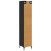 vidaXL Highboard Crni hrast 34,5 x 34 x 180 cm Konstruirano drvo