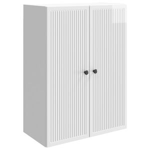 vidaXL Ormar za montažu na zid Bijela visokog sjaja 66 x 34,5 x 90 cm