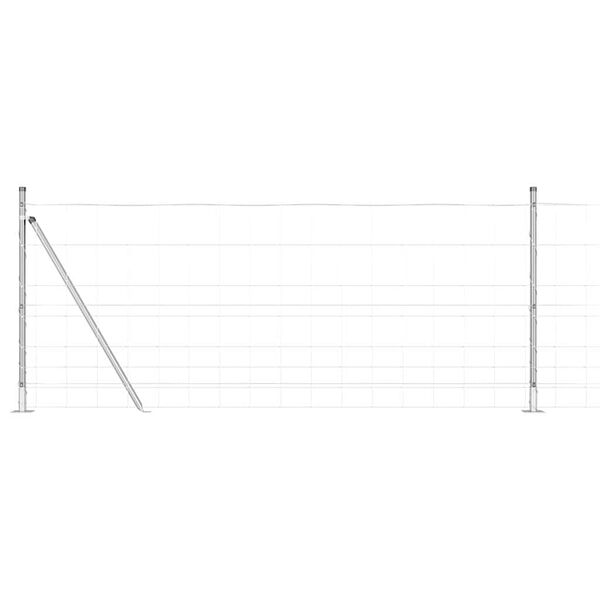 vidaXL Stup za ogradu Galvanizirano 50 x 1 m Čelik