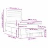 vidaXL Krevet s opruga kutije s madracem Plava 120 x 200 cm tkanina