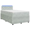 vidaXL Boxspring krevet s madracem Svjetlosiva 120 x 200 cm Bar&scaron;un
