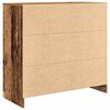 vidaXL Komoda s ladicama staro drvo 80x34x76 cm konstruirano drvo
